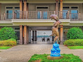 dolphin statue at barber marina May 14  2014
